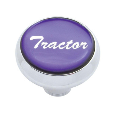 "Tractor" Deluxe Air Valve Knob - Purple Glossy Sticker