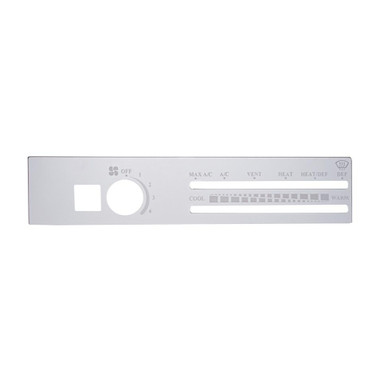 Freightliner Stainless A/C Control Plate W/ Recirculate Opening