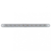 10 LED 9" Turn Signal Light Bar - Amber LED/Clear Lens