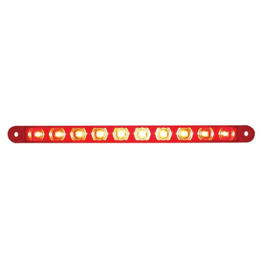 10 LED 9" Stop, Turn & Tail Light Bar Only - Red LED/Red Lens