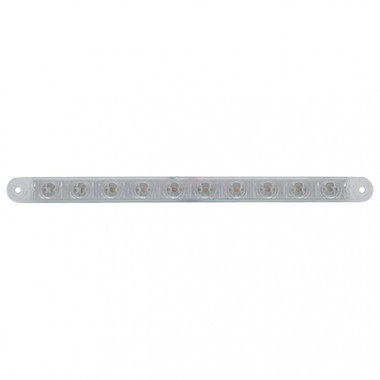 10 LED 9" Stop, Turn & Tail Light Bar Only - Red LED/Clear Lens