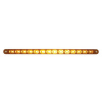 14 LED 12" Turn Signal Light Bar - Amber LED/Amber Lens