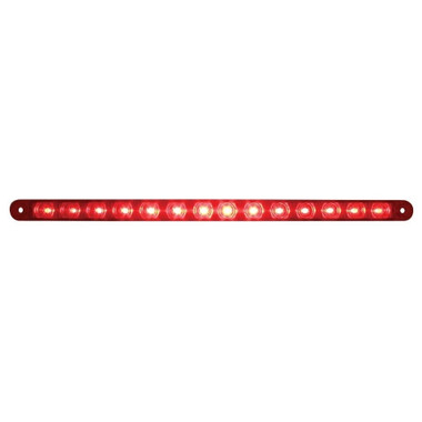 14 LED 12" Stop, Turn & Tail Light Bar Only - Red LED/Red Lens