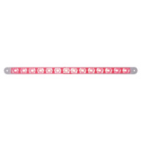 14 LED 12" Stop, Turn & Tail Light Bar Only - Red LED/Clear Lens