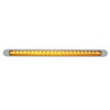 23 LED 17 1/4" Reflector Turn Signal Light Bar W/ Bezel - Amber LED/Amber Lens