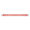 23 LED 17 1/4" Reflector Stop, Turn & Tail Light Bar W/ Bezel - Red LED/Red Lens