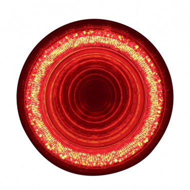24 LED 4" Mirage Stop, Turn & Tail Light - Red LED/Clear Lens