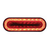 24 LED 6" Oval Mirage Stop, Turn & Tail Light - Red LED/Clear Lens