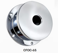 Chrome Plated Billet Aluminum Front Oil Cap Covers​ for 4-1/2" Bolt Pattern with SMOOTH TOP Sold as a set of 2
