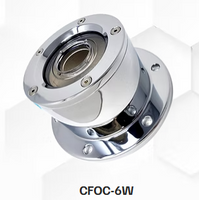 Chrome Plated Billet Aluminum Front Oil Cap Covers​ for 4-1/2" Bolt Pattern with WINDOW Sold as a set of 2