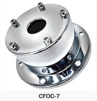 Chrome Plated Billet Aluminum Front Oil Cap Covers​ for 5-1/2" Bolt Pattern for BUD WHEELS & LARGE BOLT PATTERNS 1994 & Older Sold as a set of 2