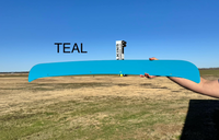 BUG DEFLECTOR TEAL -SELECT TRUCK MODEL (HARDWARE INCLUDED)