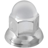 GGA10271 Acorn Chrome Plated Steel Lug Nut Cover with Flange