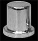 3/4" & 18MM Chrome Plastic Top Hat Nut Cover - Push On