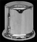 1 1/2" Chrome Top Hat Nut Cover - Push On