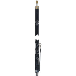 Wilson Antennas - 4' Silver Load FGT Series Fiberglass Whip, Black