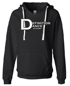 Black DDA V-Neck Softstyle Hooded Sweatshirt