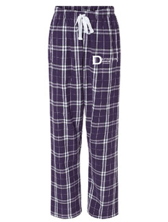 DDA Purple White Flannel Pants