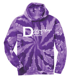 DDA EST. 2015 Purple Tie Dye Cotton/Poly Hoodie
