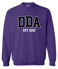 DDA EST 2015 Purple Crewneck Sweatshirt