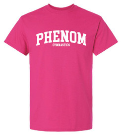 Phenom Gymnastics Pink Collegiate T-Shirt