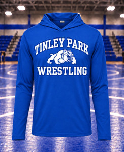 TP Bulldogs Royal Blue Hooded Performance Shirt
