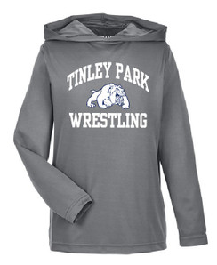 TP Bulldogs Gray Long Sleeve Performance Shirt