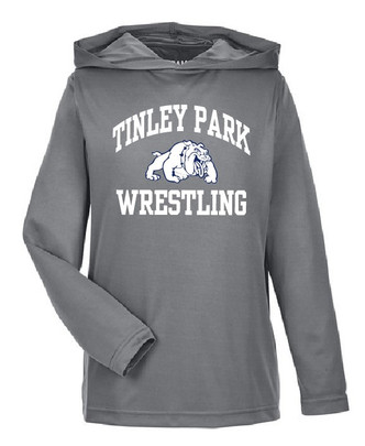 TP Bulldogs Gray Long Sleeve Performance Shirt