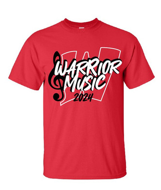 Wells Warriors Music Premium Red Ringspun T-Shirt