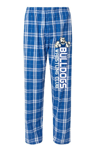 TP Bulldogs Wrestling Royal Blue Flannel Pants