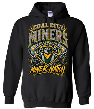 Coal City Miner Nation Hoodie Black