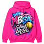 MBSA Softball Lifestyle Hot Pink Hoodie
