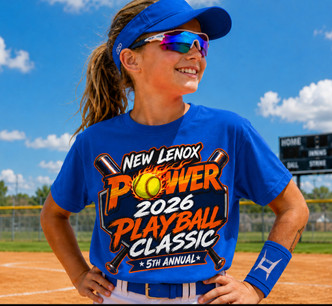 New Lenox Power 2026 PlayBall Classic Blue T-Shirt