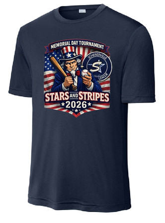 Schererville Stars & Stripes 2026 NAVY Tournament T-Shirt