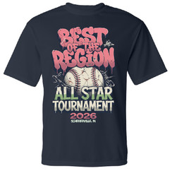 Best of the Region All-Star Tournament 2026 Navy T-Shirt