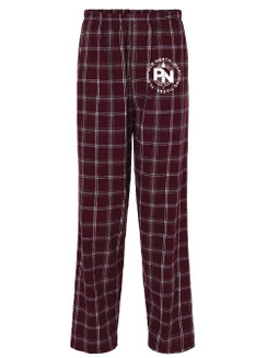 PN Band Maroon Flannel Pants