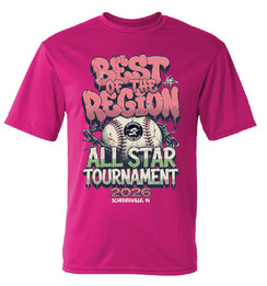 Best of the Region All-Star Tournament 2026 Pink T-Shirt