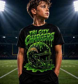 Tri City Chargers Football Hype T-Shirt