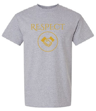 Grey Short Sleeve T-Shirt with Wilson Creek Respect logo