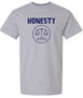 Grey Short Sleeve T-Shirt with Wilson Creek Honesty logo