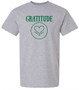 Grey Short Sleeve T-Shirt with Wilson Creek Gratitude logo