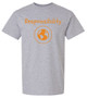 Grey Short Sleeve T-Shirt with Wilson Creek Responsibility logo