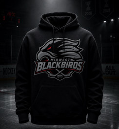 Midwest Blackbirds Blackout Hooded Sweatshirt Black
