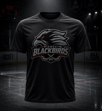 Midwest Blackbirds Blackout T-Shirt Black