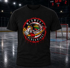 Midwest Blackbirds Drip T-Shirt Black