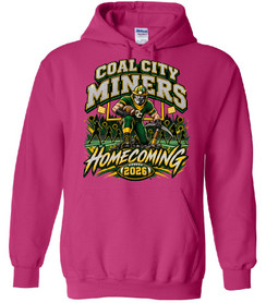 Coal City Miners Homecoming Hoodie Pink