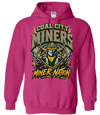 Coal City Miner Nation Hoodie Pink
