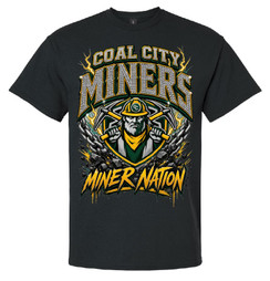 Coal City Miner Nation Cotton T-Shirt Black