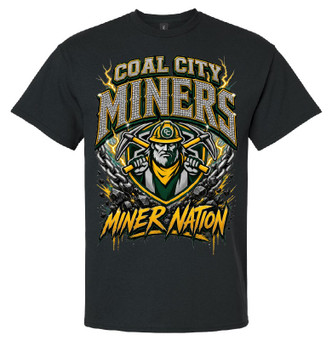 Coal City Miner Nation Cotton T-Shirt Black