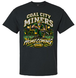 Coal City Miners Homecoming Cotton T-Shirt Black